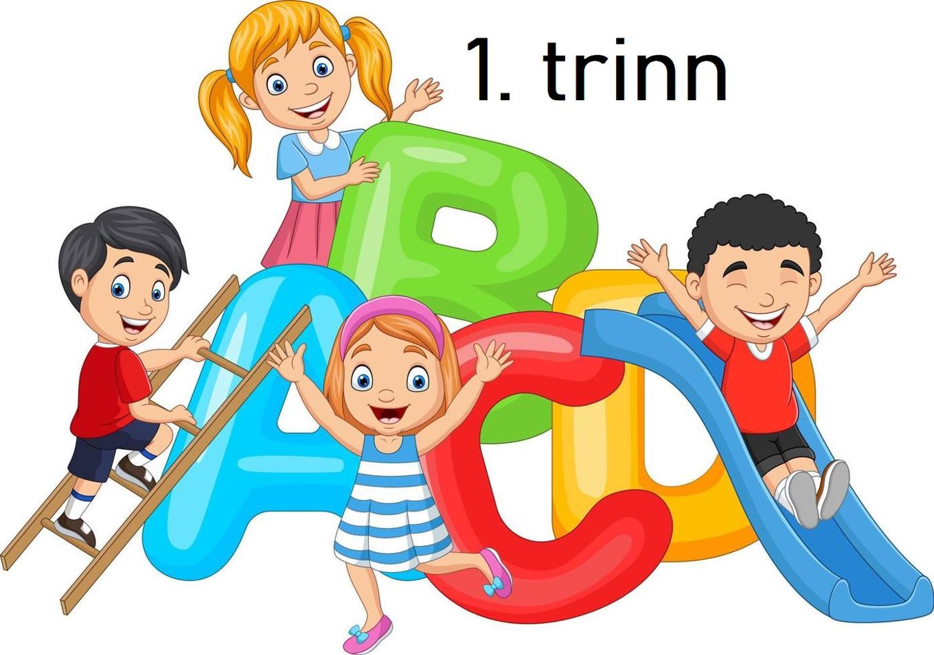 En gruppe barn som leker på et lysbilde